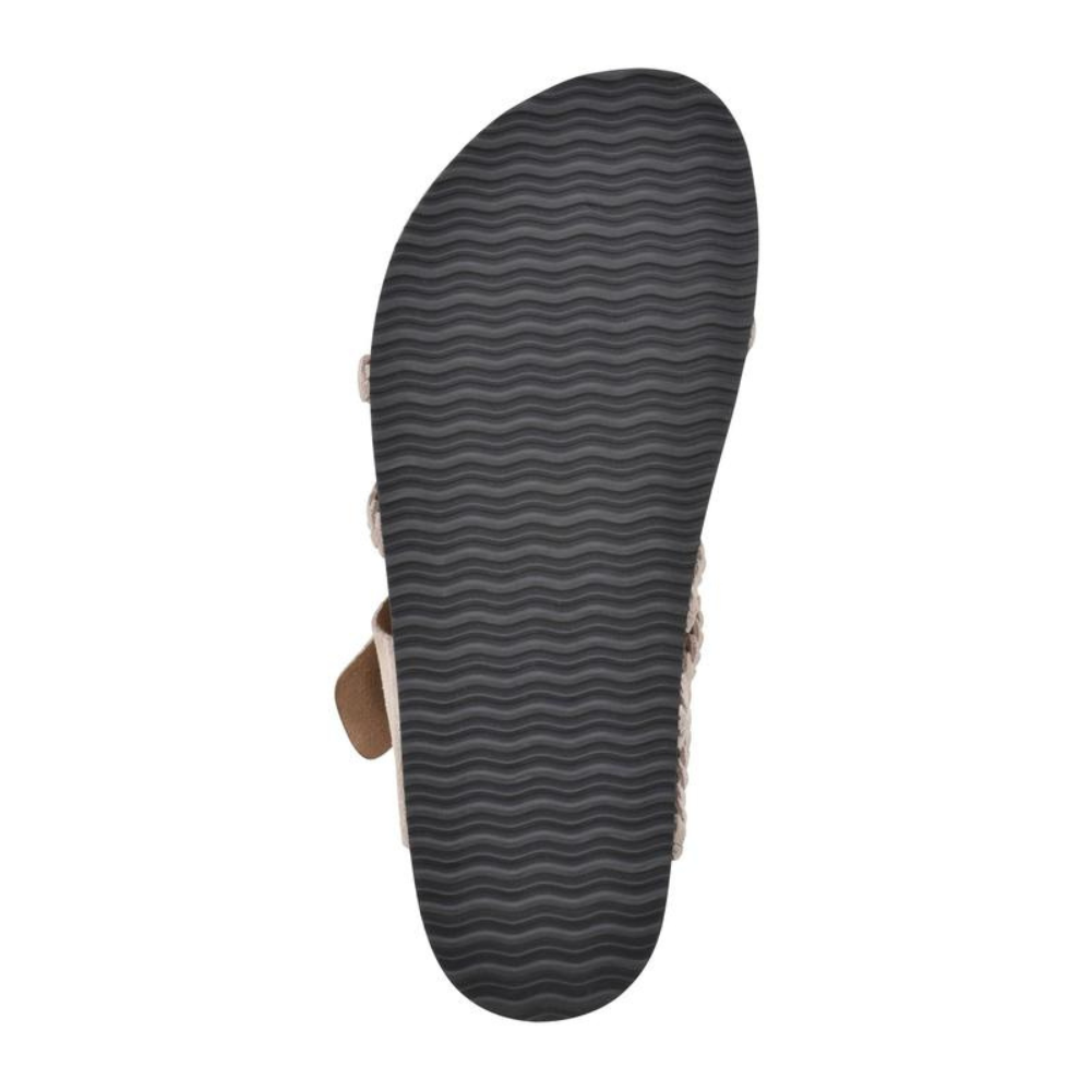 Women's Cushioned Open-Toe Hayleigh Cork Braided Sandals