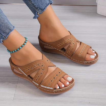 Women's Breathable Open-Toe Sandy's Orthopedic Sandals for Daily Comfort