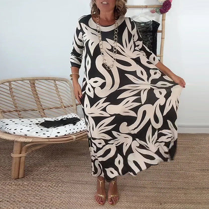 Ysabel | Women's Relaxed Abstract Muse Maxi Dress