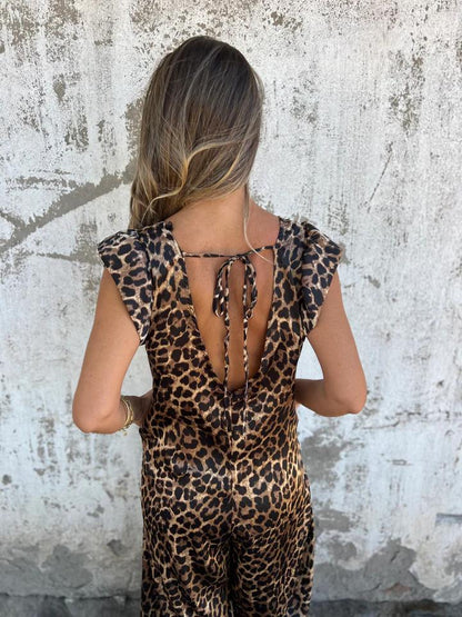 Zayla | Women's Relaxed Chic Leopard Jumpsuit