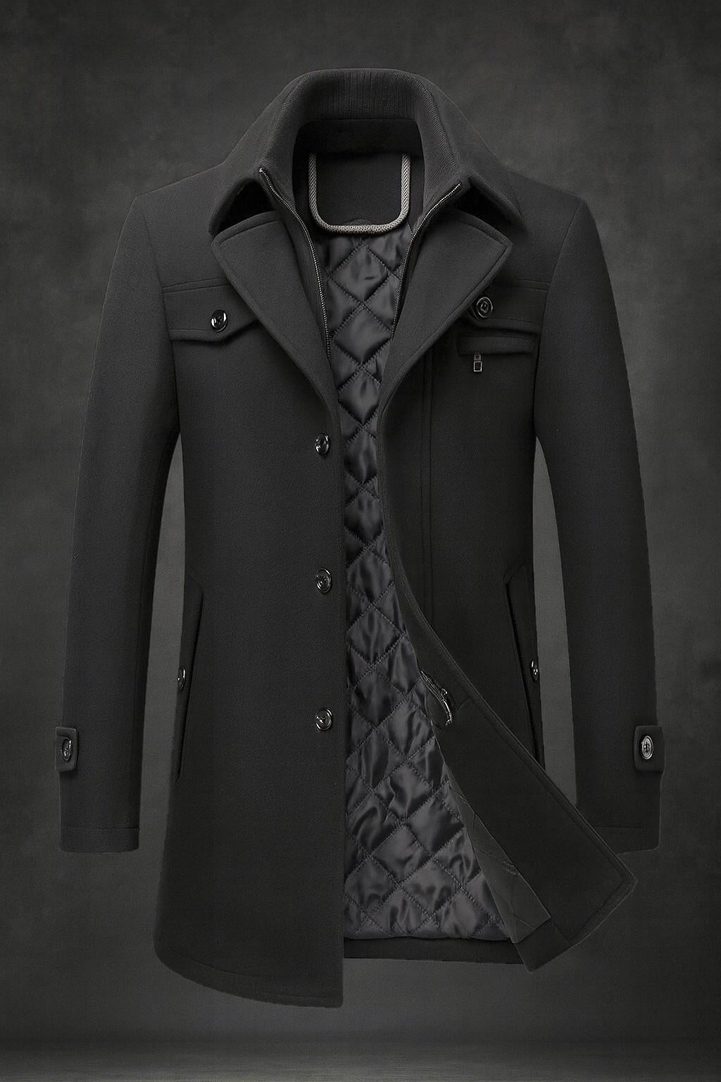 Men's Fairmont Overcoat Jacket with Pockets
