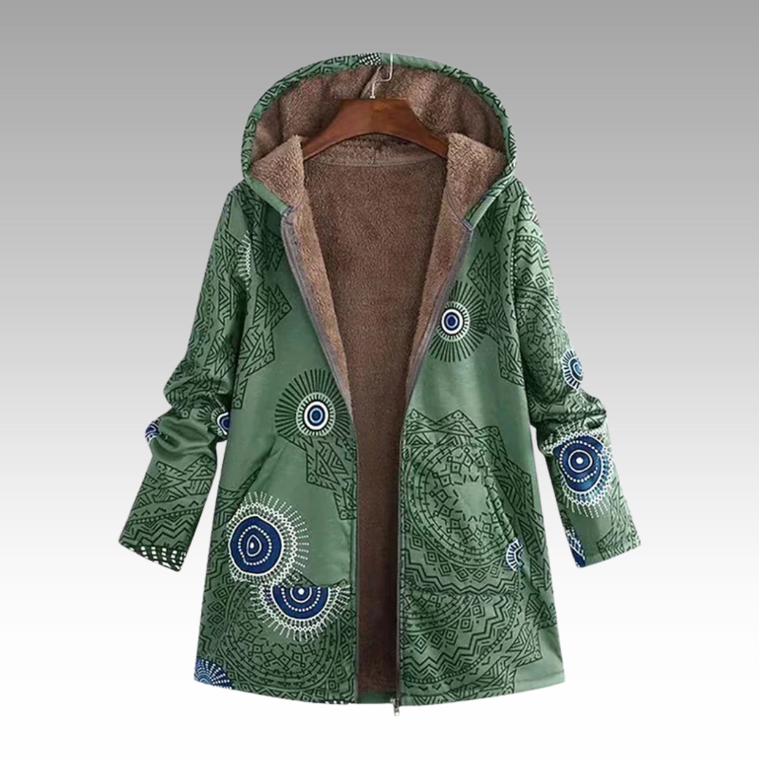 Cozeva | Women's Boho-Inspired Winter Jacket with Pockets