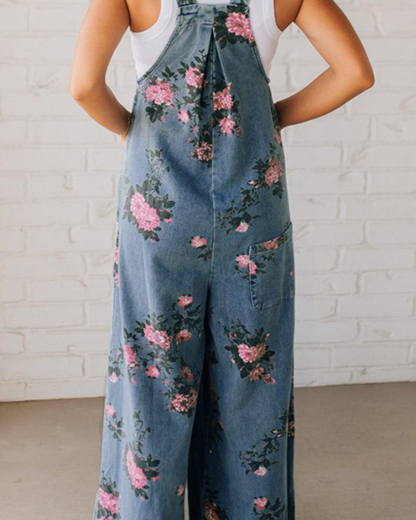 Mirona | Women's Casual Denim Overall with Pockets