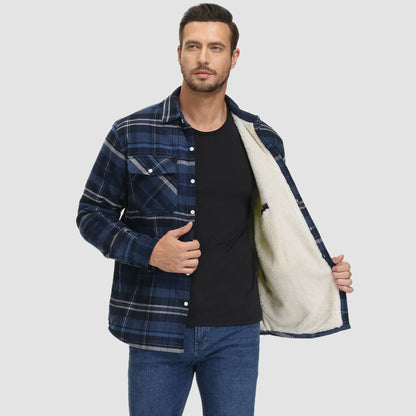 Matteo | Checked Hybrid Jacket with Pockets