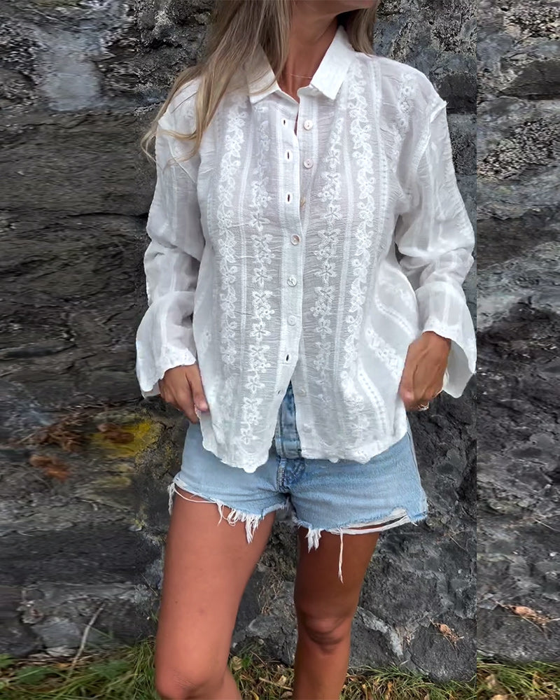 Kathlyn | Women's Relaxed Button-Up Polo Shirt