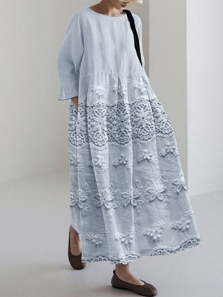 Thalina | Women's Relaxed Printed Dress with Pockets