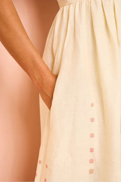 Women's Wendy Floral Paradise Maxi Dress with Straps and Pockets, Unique Print and Comfortable Fit