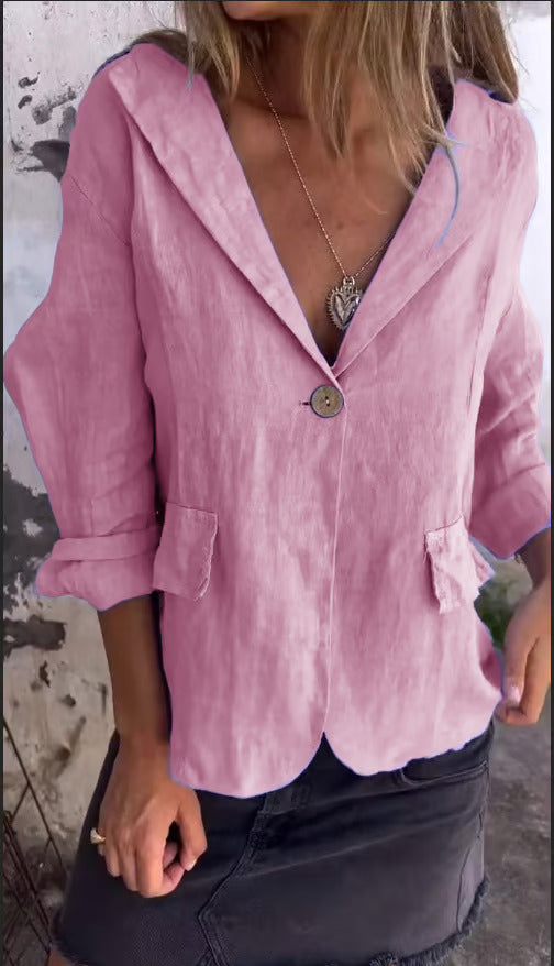 Ellie | Women's Minimalist Blazer with Pockets