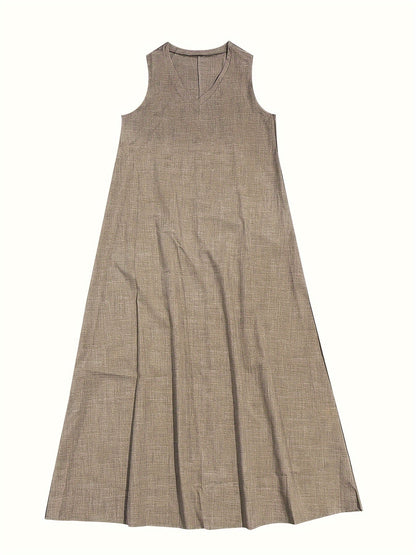 Rosie | Women's V-Neck Tank Midi Dress