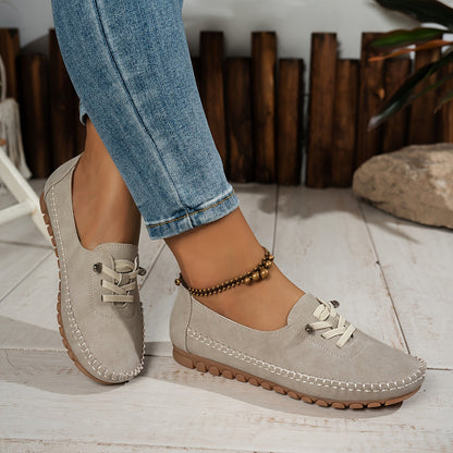 Orthelia | Women's Lightweight Lace-Up Supportive Cushioned Moccasins for Sensitive Feet