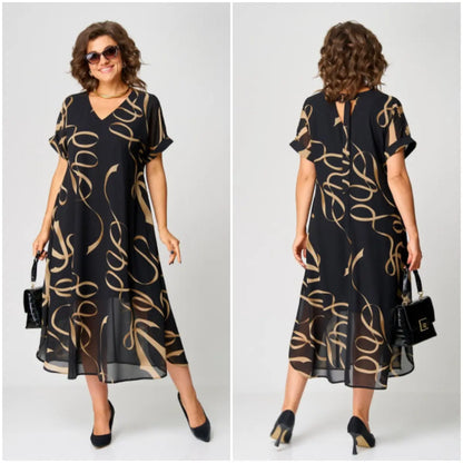 Nora | Women's Relaxed Elegant & Comfortable Midi Dress