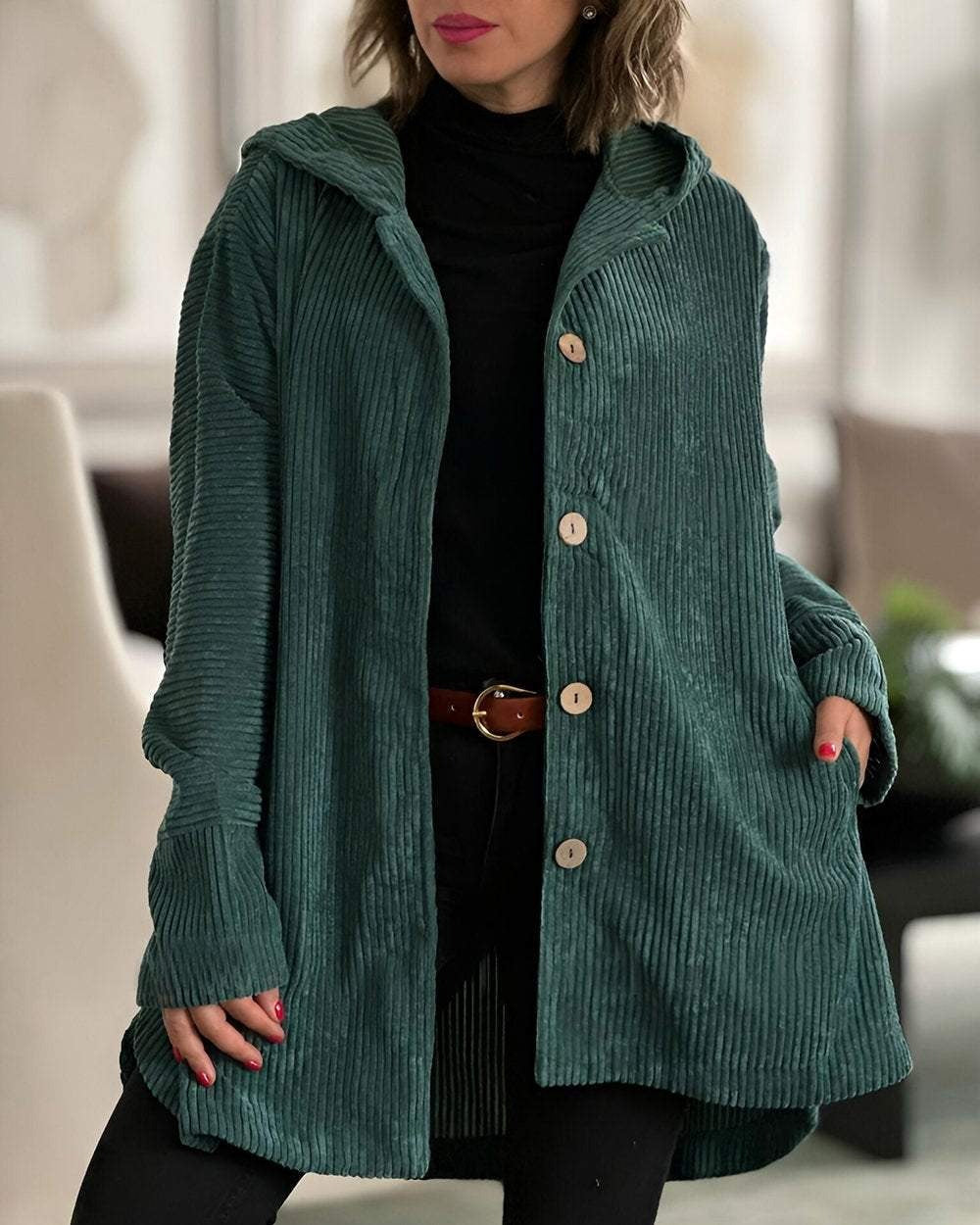 Cordia | Women's Cozy Hooded Jacket with Hooded
