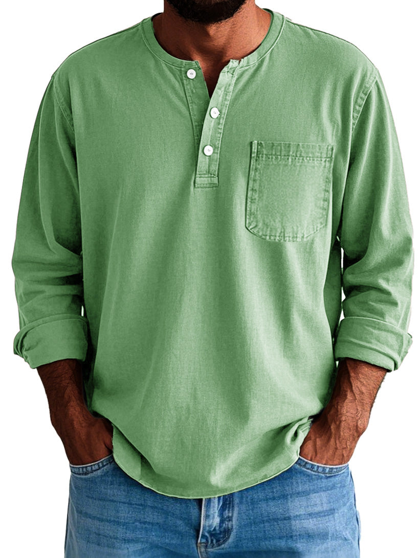 Logan | Men's Longline Long Sleeve Shirt