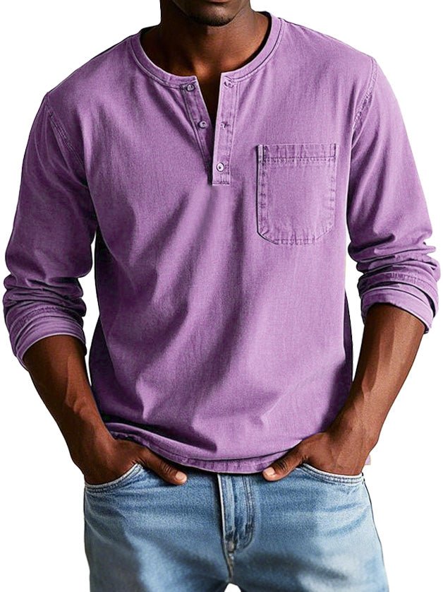 Ellis | Men's Vintage Henley Shirt