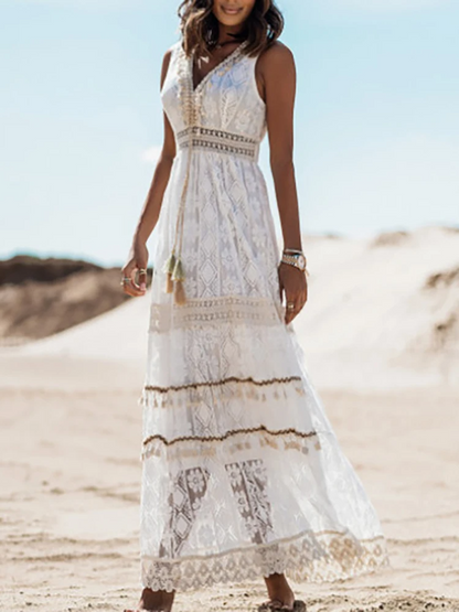 Nina | Women's Luxe Bohemian Midi Dress (Almost Sold Out)