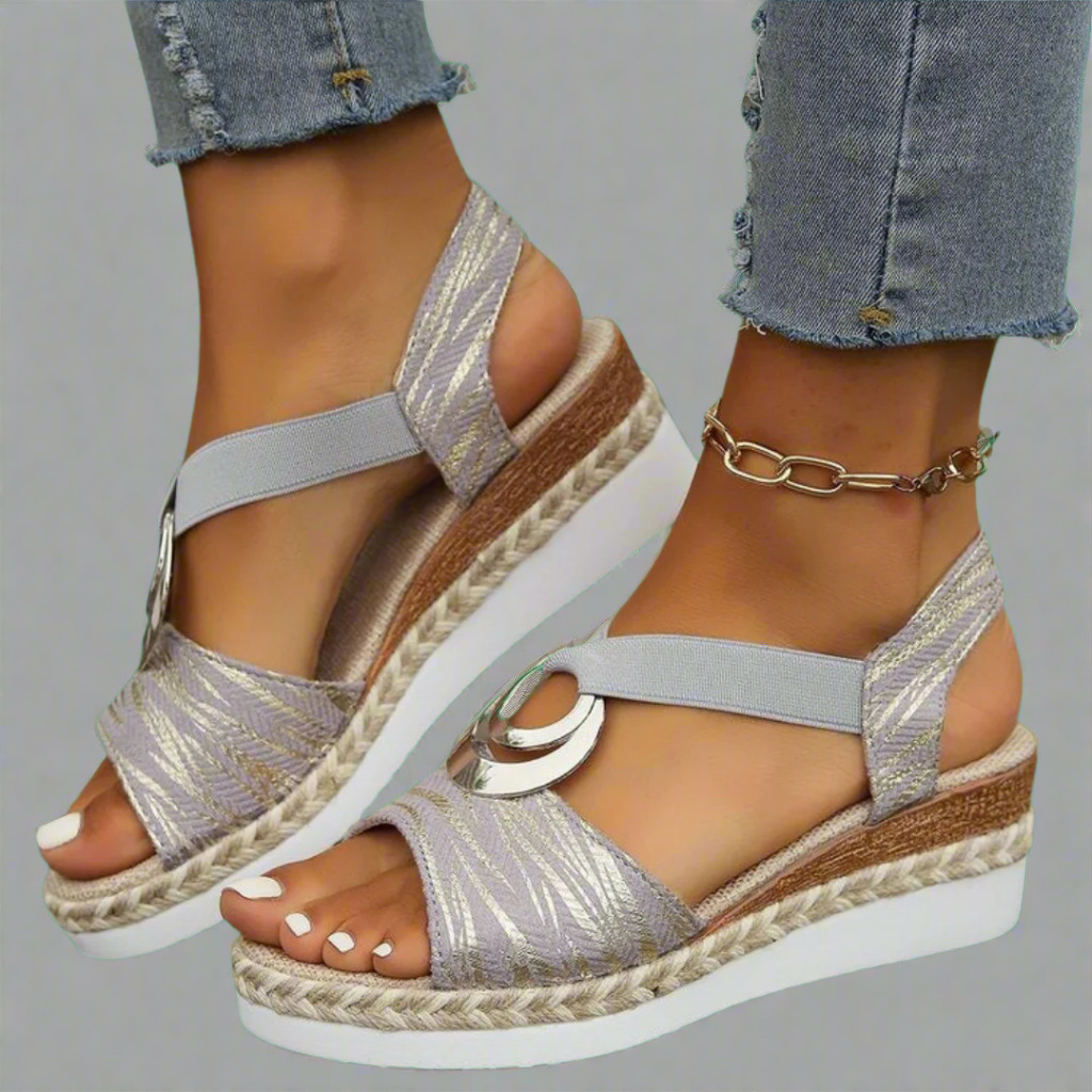 Dahlia | Women's Breathable Open-Toe Stylish Wedge Sandals Made of Premium Material