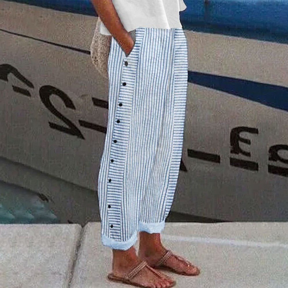 Caroline | Women's Trousers with Pockets and Drawstring
