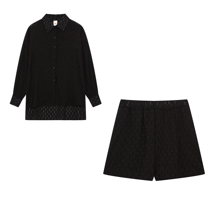 Maud | Women's Longline Stylish Shirt & Shorts Set