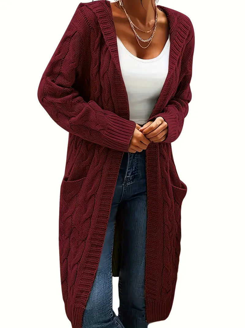 Navya | Longline Relaxed Women’s Casual Cardigan with Pockets
