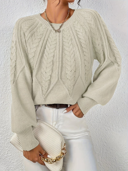 Jane | Women's Relaxed Elegant Long Sleeved Pullover Jumper