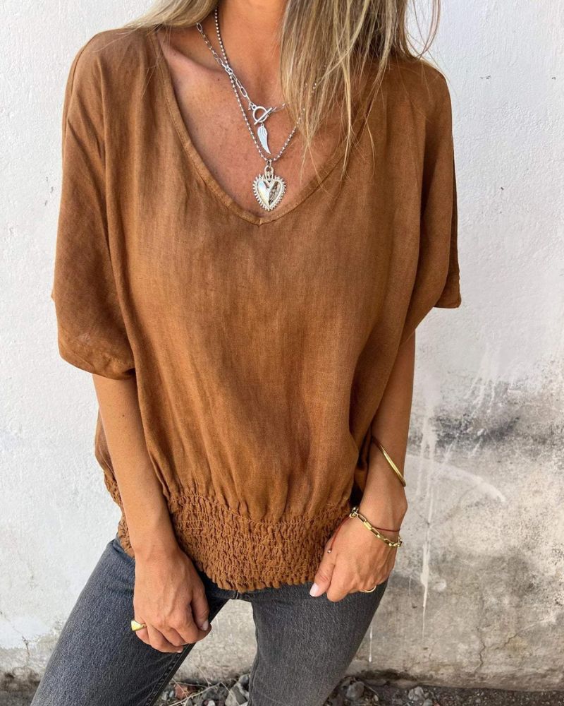 Carol | Women's Longline Relaxed Summer Top