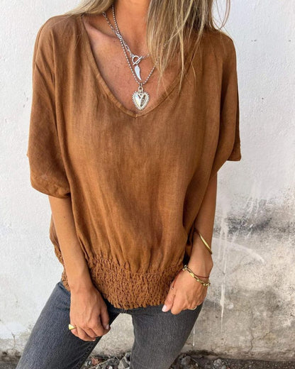 Carol | Women's Longline Relaxed Summer Top