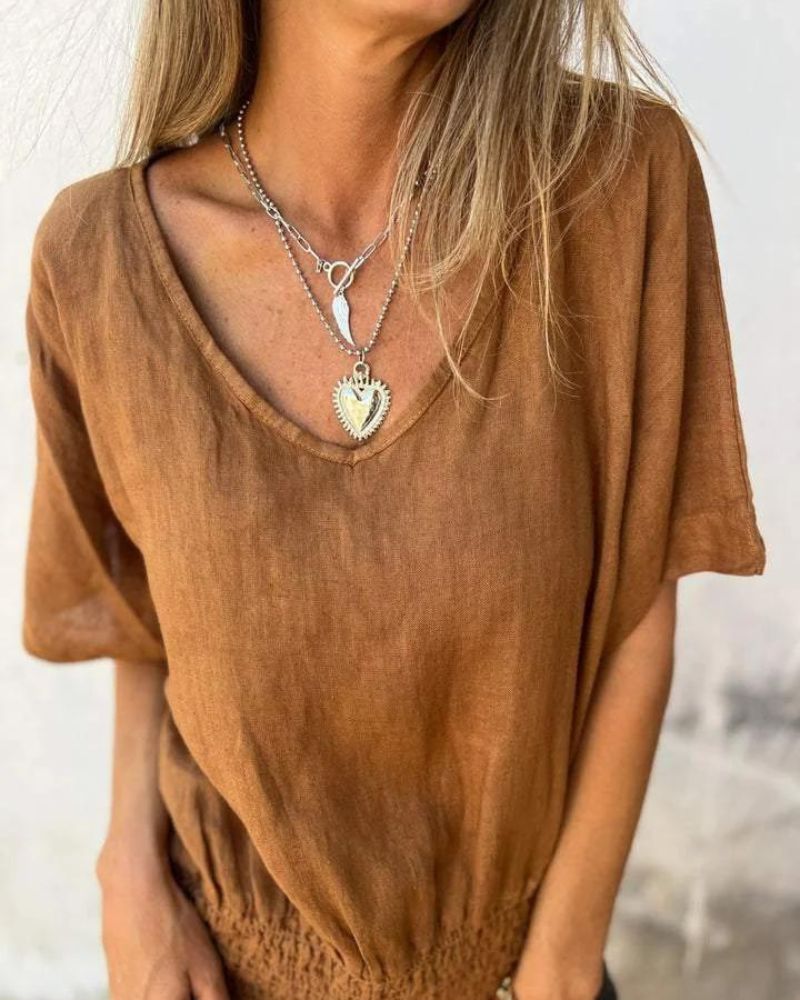 Carol | Women's Longline Relaxed Summer Top