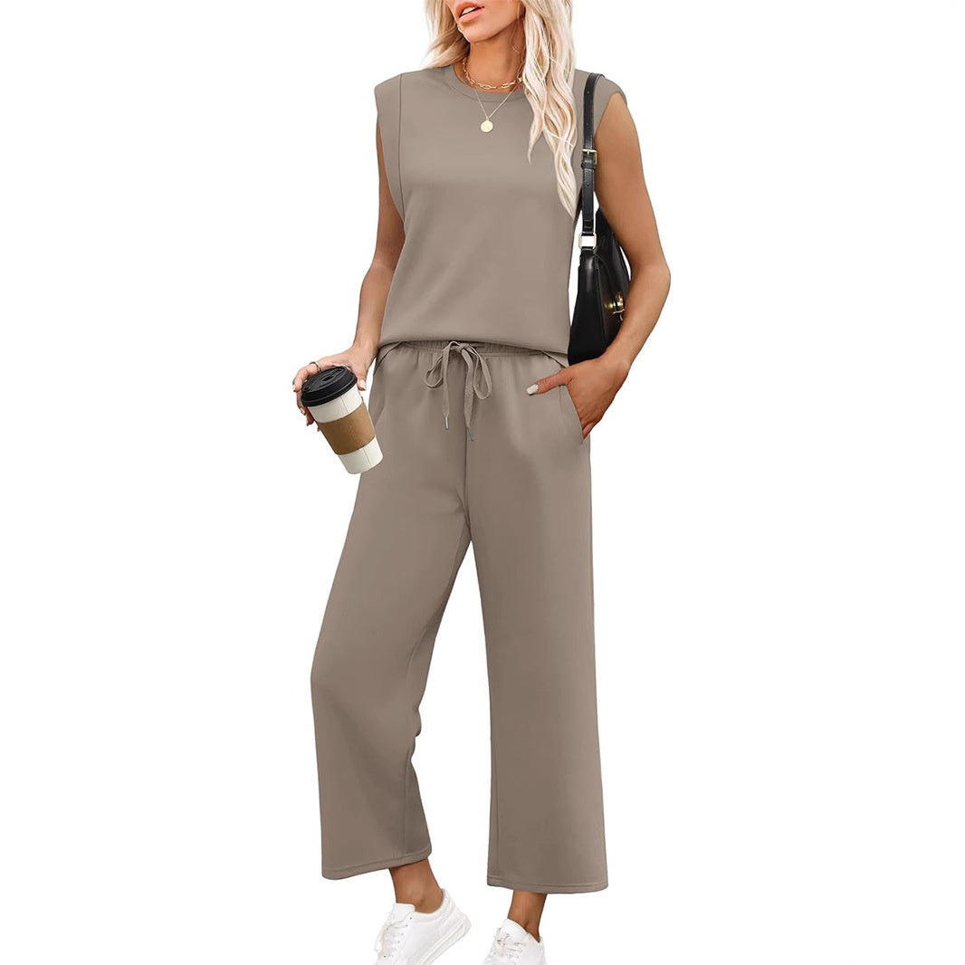 Neri | Women’s Two-Piece Lounge Set with Pockets and Drawstring