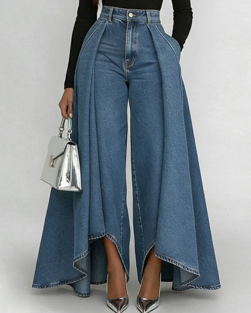 Women's Elegant Wide Leg Trousers