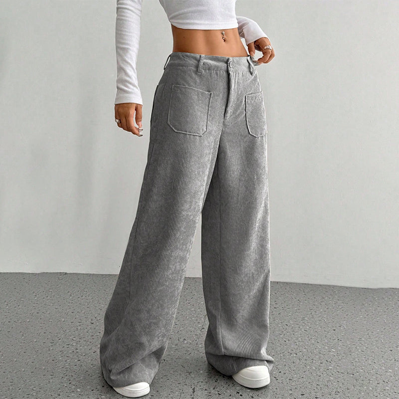 Women's Casual High-Waist Trousers, Relaxed Fit for Ultimate Comfort and Style