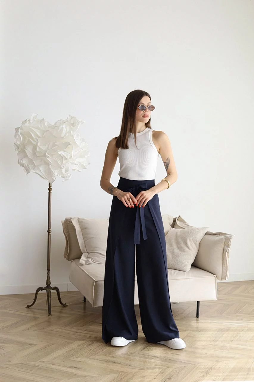 Marika | Women's Wide Trousers with Pockets
