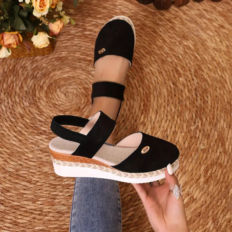 Women's Cushioned Open-Toe Brenda Orthopedic Platform Sandals