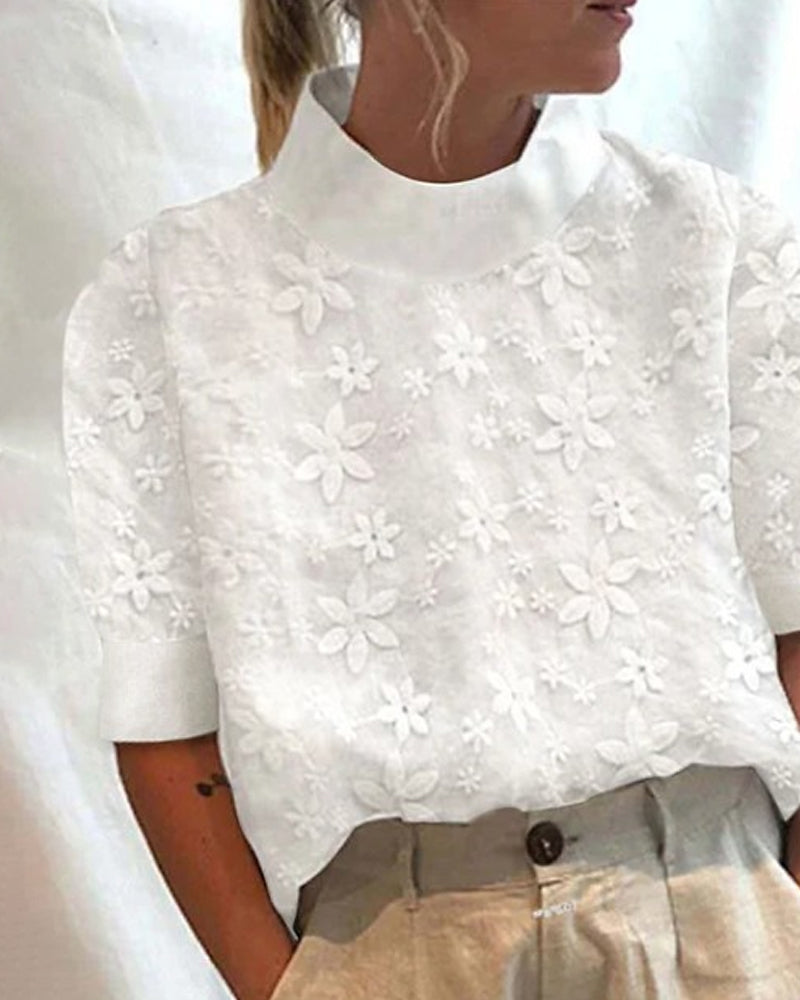Doutzen | Women's Trim Half-Sleeve Blouse