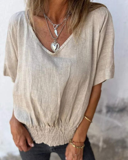 Carol | Women's Longline Relaxed Summer Top