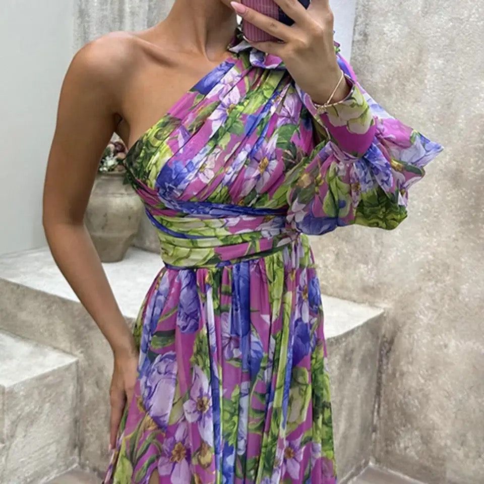 Lila | Women's One-Shoulder Maxi Dress