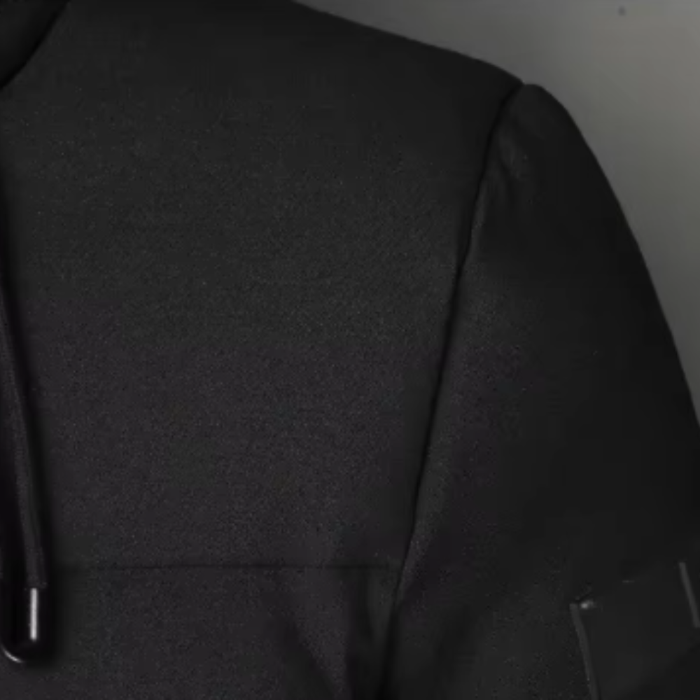 Elegant Long Men's Jacket with Long Sleeve