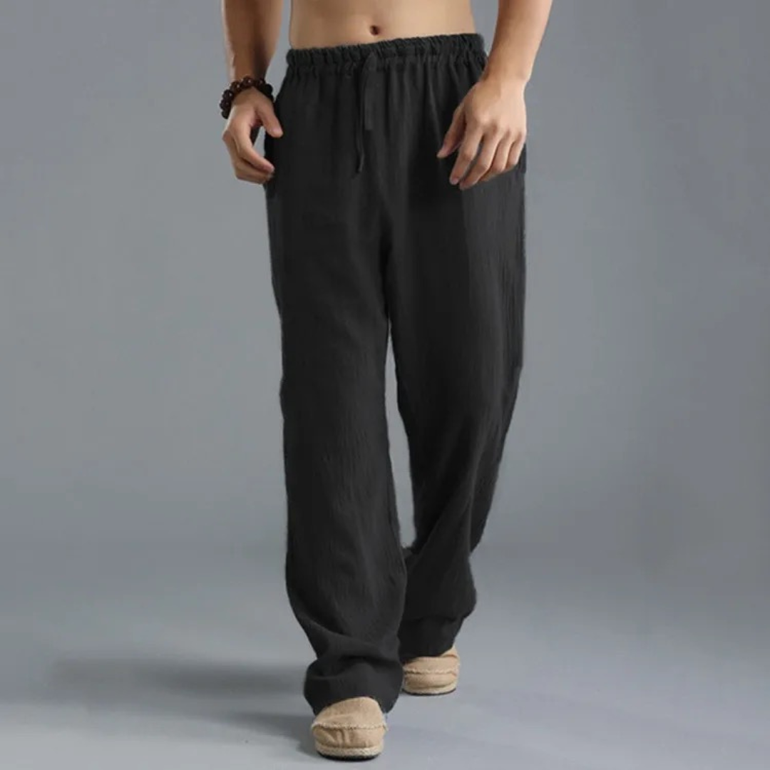 Carl | Men's Elegant Trousers with Drawstring