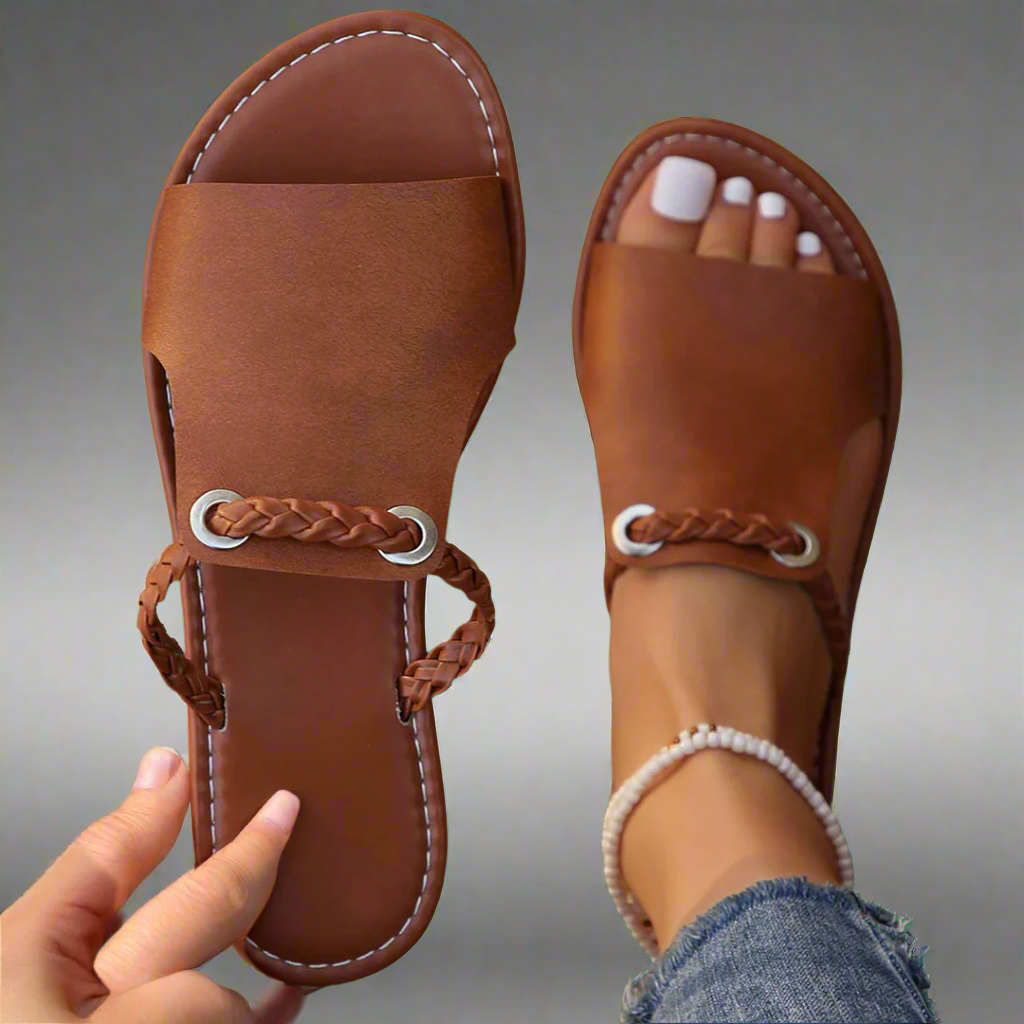Katelina | Women's Open-Toe Flat Sandals Made of Premium Material