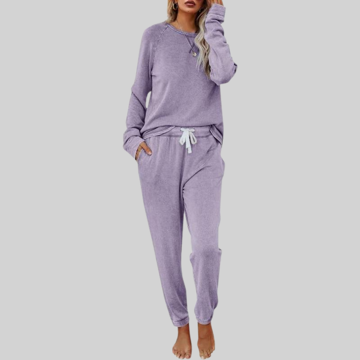 Josie | Women's Casual Long Sleeve & Sweatpants Set