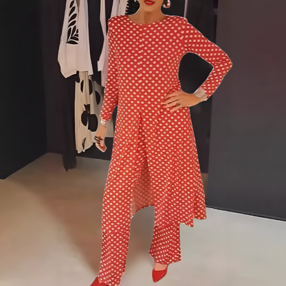 Marcella | Women's Relaxed Polka Dot Chic Set