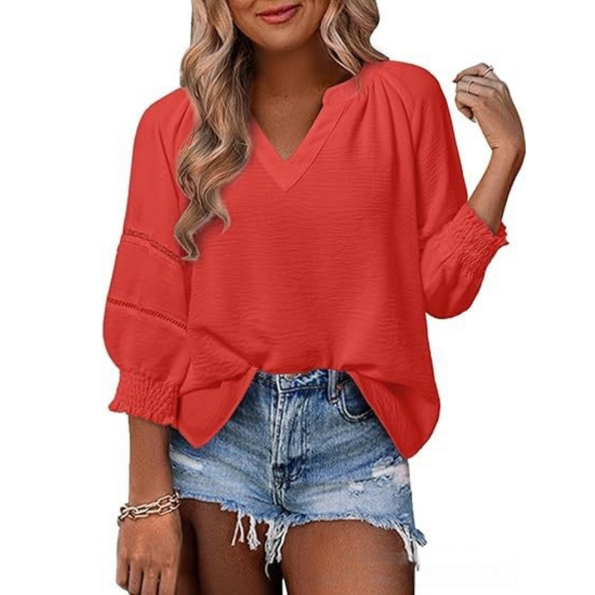 Gianna | Women's Casual Elegant Lantern Sleeve Summer Blouse