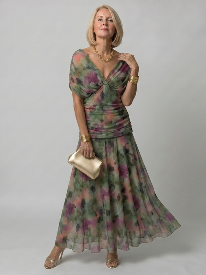Calen | Women's Off Shoulder Flow Midi Dress