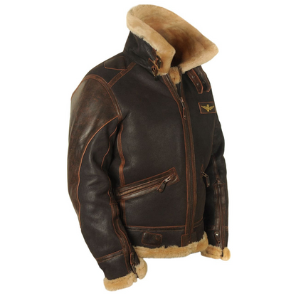Angelo | Trendy Men's Pilot Jacket with Long Sleeve