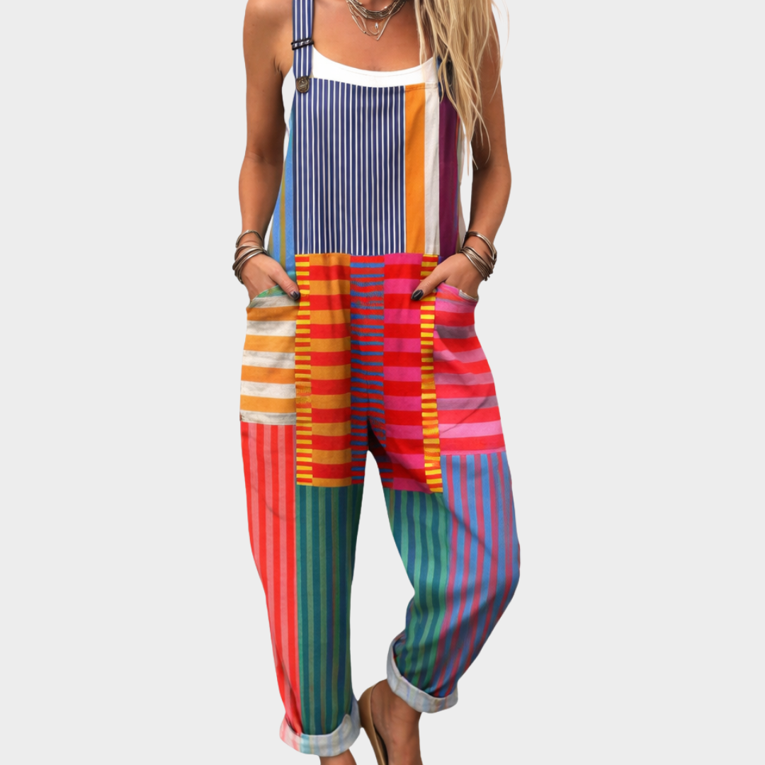 Women's Comfortable Printed Dungarees