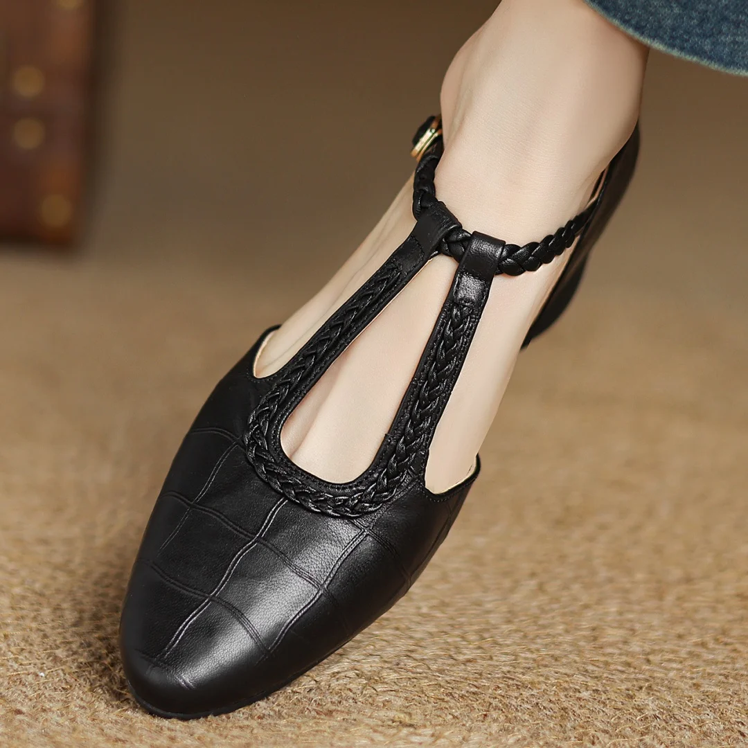 Krista | Leather Mary Janes