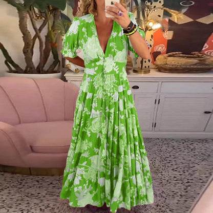 Floriana | Women's Vibrant Floral Maxi Dress