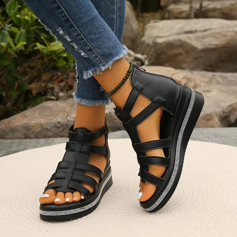 Neri | Women's Cushioned Open-Toe Elegant Orthopedic Sandals