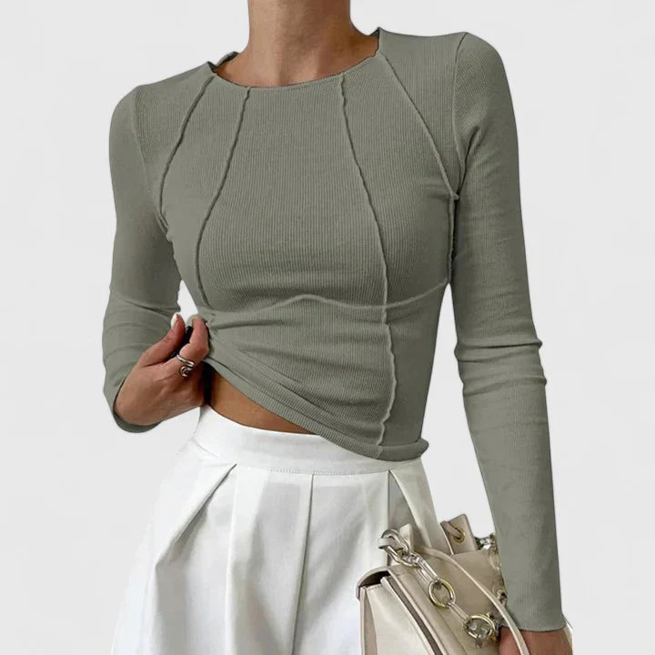 Rozminda | Longline Comfortable Long Sleeve Top