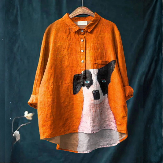 Alessia | Women's Longline Patterned Shirt