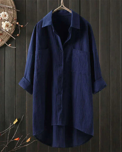 Angelina | Women's Solid Colour Long Sleeve Blouse